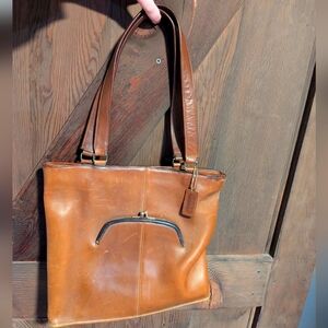 Coach Bonnie Cashin Slim Tote Brown